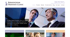 Desktop Screenshot of birminghamprostateclinic.co.uk